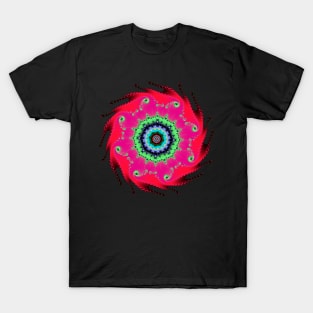 Fractal Spiral Oil T-Shirt